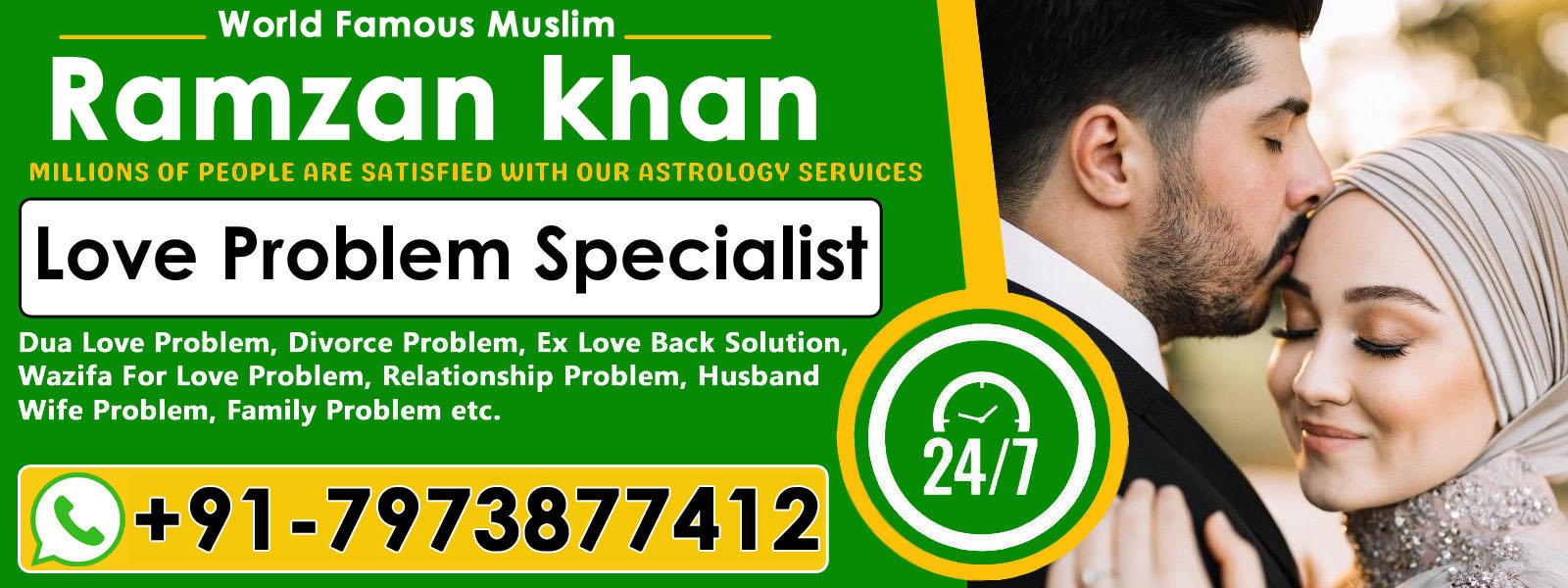 World Famous Astrologer Ramzan khan +91-7973877412